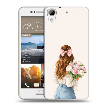 Пластиковый чехол на HTC Desire 728 с принтом женский