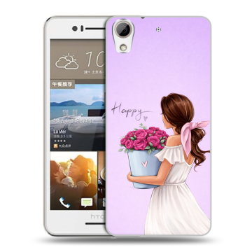 Пластиковый чехол на HTC Desire 728 с принтом женский