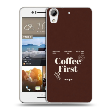 Пластиковый чехол на HTC Desire 728 с принтом женский