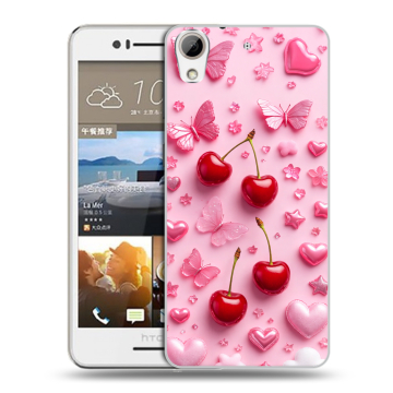 Пластиковый чехол на HTC Desire 728 с принтом для девочек