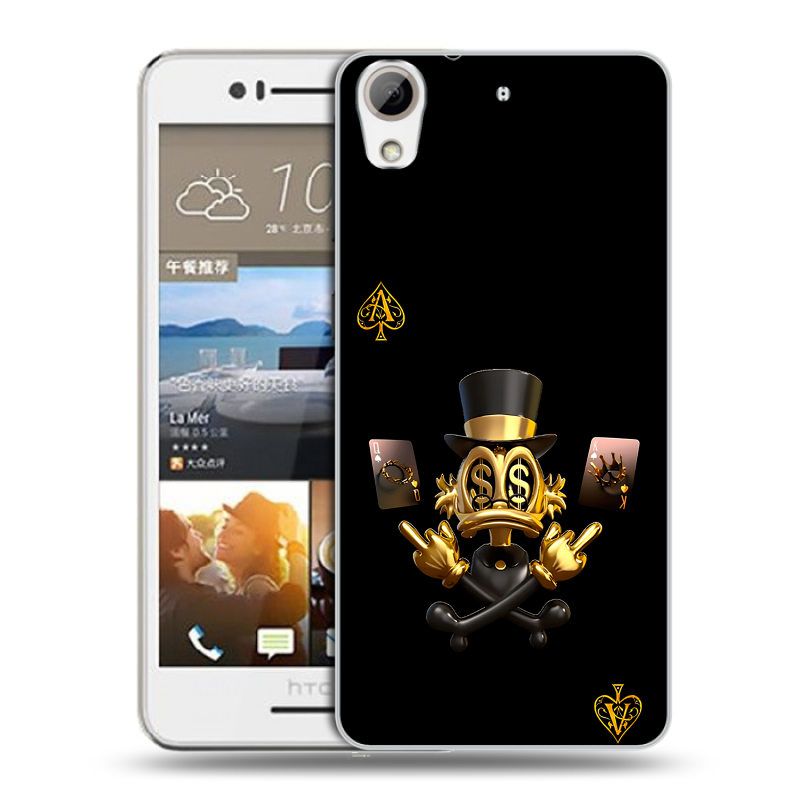 Пластиковый чехол на HTC Desire 728 с принтом Золотой скрудж макдак Пластиковый чехол на HTC Desire 728 с принтом Золотой скрудж макдак