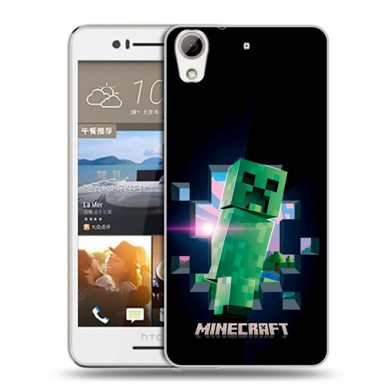Пластиковый чехол на HTC Desire 728 с принтом Майнкрафт Minecraft Пластиковый чехол на HTC Desire 728 с принтом Майнкрафт Minecraft