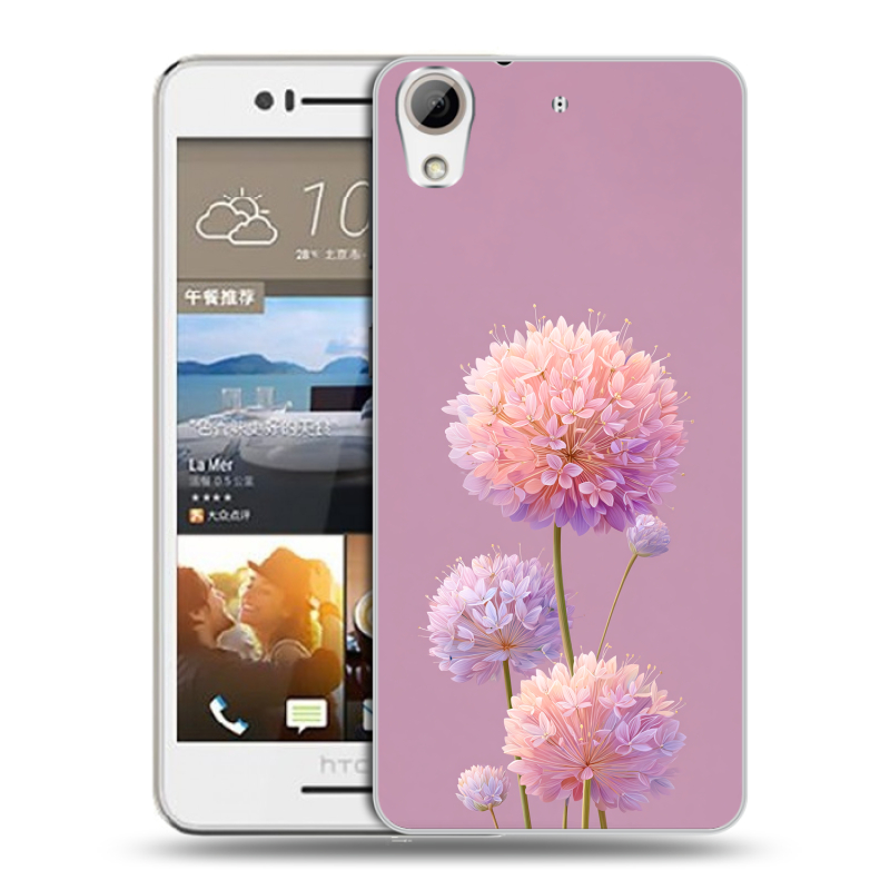 Пластиковый чехол на HTC Desire 728 с принтом Цветы Пластиковый чехол на HTC Desire 728 с принтом Цветы