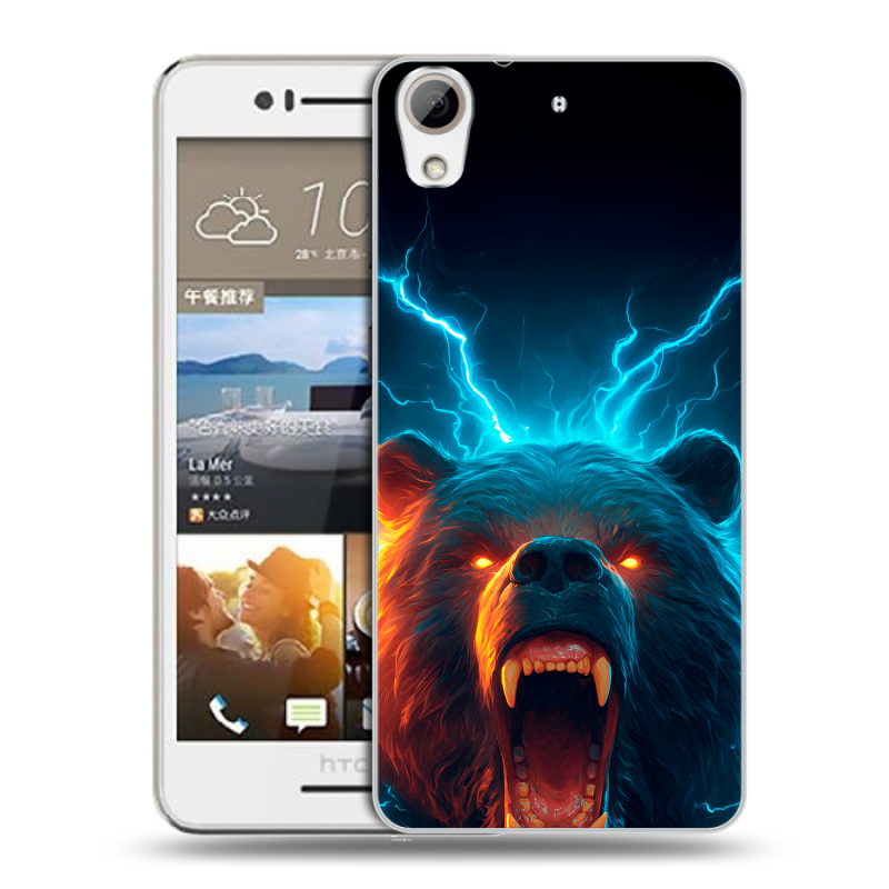 Пластиковый чехол на HTC Desire 728 с принтом Медведь Пластиковый чехол на HTC Desire 728 с принтом Медведь