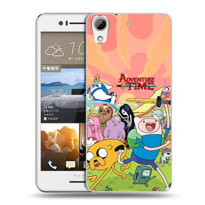 Пластиковый чехол на HTC Desire 728 с принтом Adventure time Время приключений Пластиковый чехол на HTC Desire 728 с принтом Adventure time Время приключений