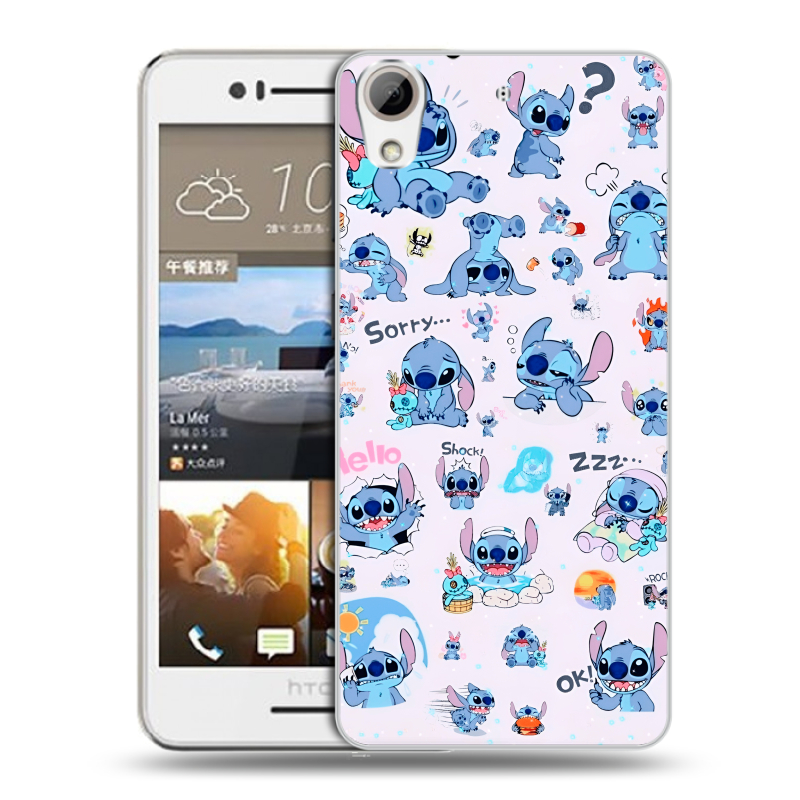 Пластиковый чехол на HTC Desire 728 с принтом Лило и Стич Пластиковый чехол на HTC Desire 728 с принтом Лило и Стич