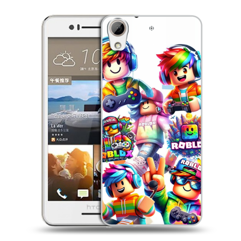 Пластиковый чехол на HTC Desire 728 с принтом Roblox Роблокс Пластиковый чехол на HTC Desire 728 с принтом Roblox Роблокс