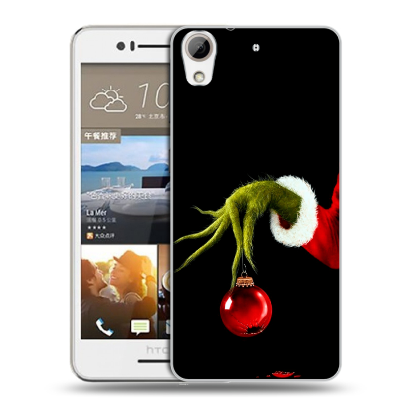 Пластиковый чехол на HTC Desire 728 с принтом Новый год Гринч Пластиковый чехол на HTC Desire 728 с принтом Новый год Гринч