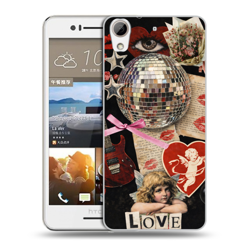 Пластиковый чехол на HTC Desire 728 с принтом для девочек Пластиковый чехол на HTC Desire 728 с принтом для девочек