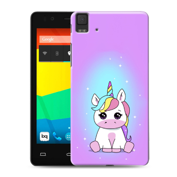 Силиконовый чехол на BQ Aquaris E4.5 с принтом Единорог Силиконовый чехол на BQ Aquaris E4.5 с принтом Единорог