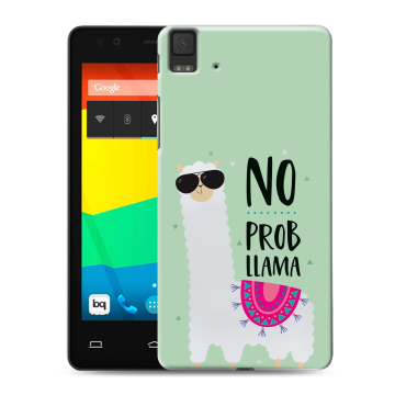 Силиконовый чехол на BQ Aquaris E4.5 с принтом Лама Силиконовый чехол на BQ Aquaris E4.5 с принтом Лама