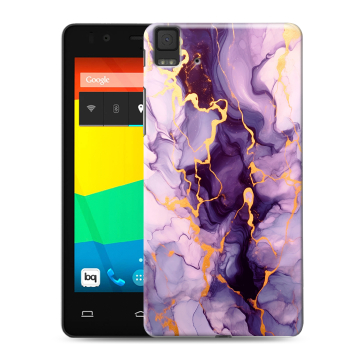 Силиконовый чехол на BQ Aquaris E4.5 с принтом Мрамор