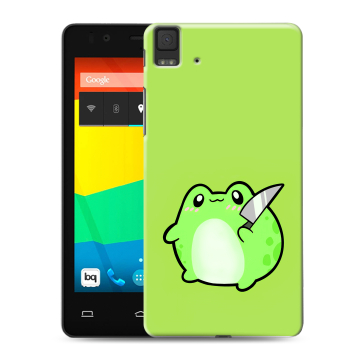 Силиконовый чехол на BQ Aquaris E4.5 с принтом Лягушенок