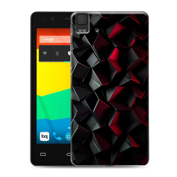 Силиконовый чехол на BQ Aquaris E4.5 с принтом Абстракция