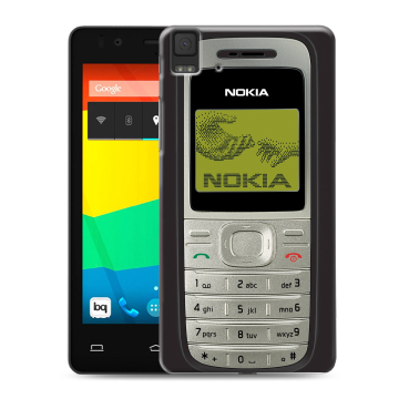 Силиконовый чехол на BQ Aquaris E4.5 с принтом Ретро Нокия