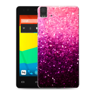 Силиконовый чехол на BQ Aquaris E4.5 с принтом Блестки