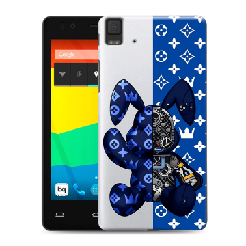 Силиконовый чехол на BQ Aquaris E4.5 с принтом Луи робот