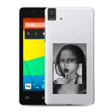 Силиконовый чехол на BQ Aquaris E4.5 с принтом Мона Лиза