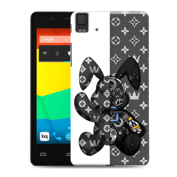Силиконовый чехол на BQ Aquaris E4.5 с принтом Луи робот