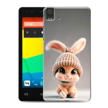 Силиконовый чехол на BQ Aquaris E4.5 с принтом Кролик