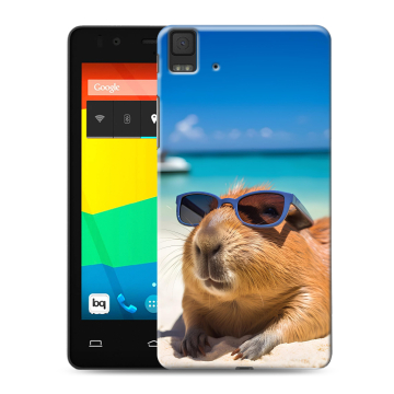 Силиконовый чехол на BQ Aquaris E4.5 с принтом Капибара