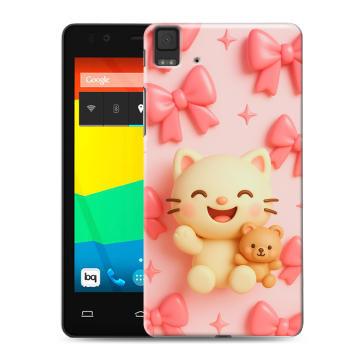 Силиконовый чехол на BQ Aquaris E4.5 с принтом для девочек