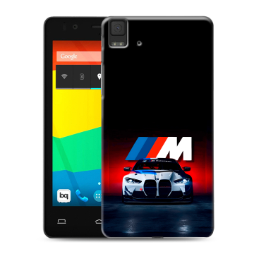 Силиконовый чехол на BQ Aquaris E4.5 с принтом БМВ BMW