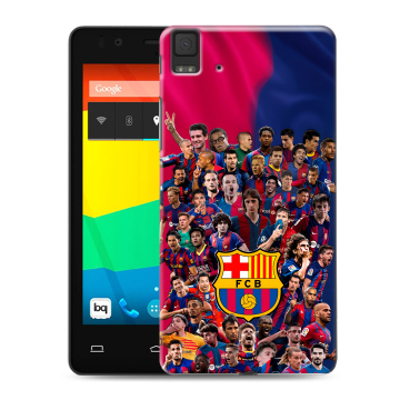 Силиконовый чехол на BQ Aquaris E4.5 с принтом Барселона Barcelona