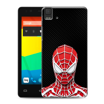 Силиконовый чехол на BQ Aquaris E4.5 с принтом человек паук spiderman