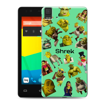 Силиконовый чехол на BQ Aquaris E4.5 с принтом Шрек Shrek