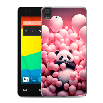 Силиконовый чехол на BQ Aquaris E4.5 с принтом Панда