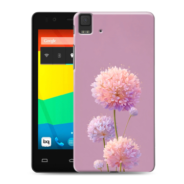 Силиконовый чехол на BQ Aquaris E4.5 с принтом Цветы
