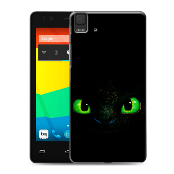 Силиконовый чехол на BQ Aquaris E4.5 с принтом Как приручить дракона