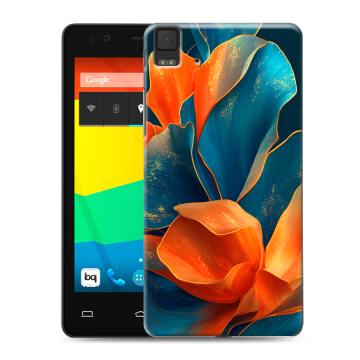 Силиконовый чехол на BQ Aquaris E4.5 с принтом Цветы