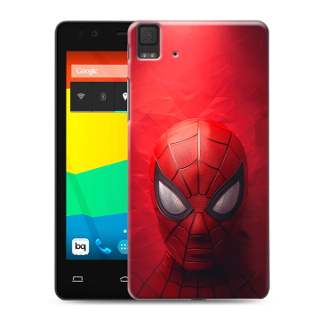Силиконовый чехол на BQ Aquaris E4.5 с принтом Spiderman Человек паук