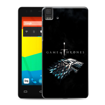 Силиконовый чехол на BQ Aquaris E4.5 с принтом Игра Престолов Game Thrones