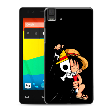 Силиконовый чехол на BQ Aquaris E4.5 с принтом One Piece Ван Пис