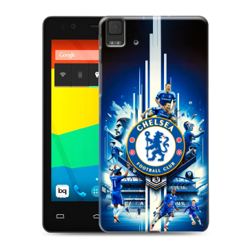 Силиконовый чехол на BQ Aquaris E4.5 с принтом Chelsea Челси