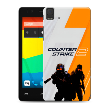 Силиконовый чехол на BQ Aquaris E4.5 с принтом Counter Strike