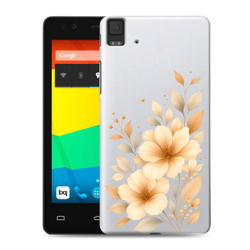 Силиконовый чехол на BQ Aquaris E4.5 с принтом для девушки