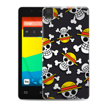 Силиконовый чехол на BQ Aquaris E4.5 с принтом One Piece Ван Пис