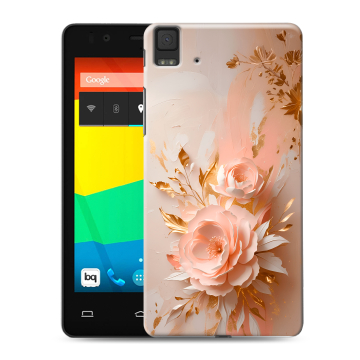 Силиконовый чехол на BQ Aquaris E4.5 с принтом женский
