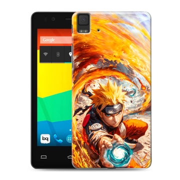 Силиконовый чехол на BQ Aquaris E4.5 с принтом Аниме Наруто Naruto