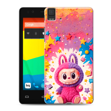 Силиконовый чехол на BQ Aquaris E4.5 с принтом Labubu Лабубу