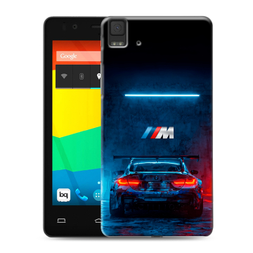 Силиконовый чехол на BQ Aquaris E4.5 с принтом BMW БМВ