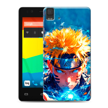 Силиконовый чехол на BQ Aquaris E4.5 с принтом Аниме Наруто Naruto