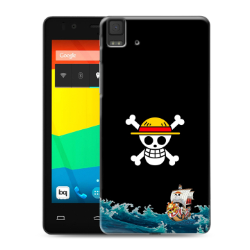 Силиконовый чехол на BQ Aquaris E4.5 с принтом One Piece Ван Пис