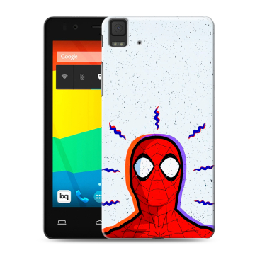 Силиконовый чехол на BQ Aquaris E4.5 с принтом Spiderman Человек паук