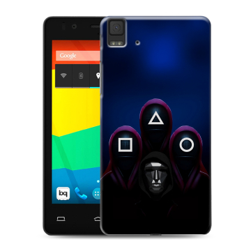 Силиконовый чехол на BQ Aquaris E4.5 с принтом Игра Кальмара