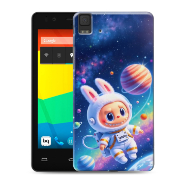 Силиконовый чехол на BQ Aquaris E4.5 с принтом Labubu Лабубу